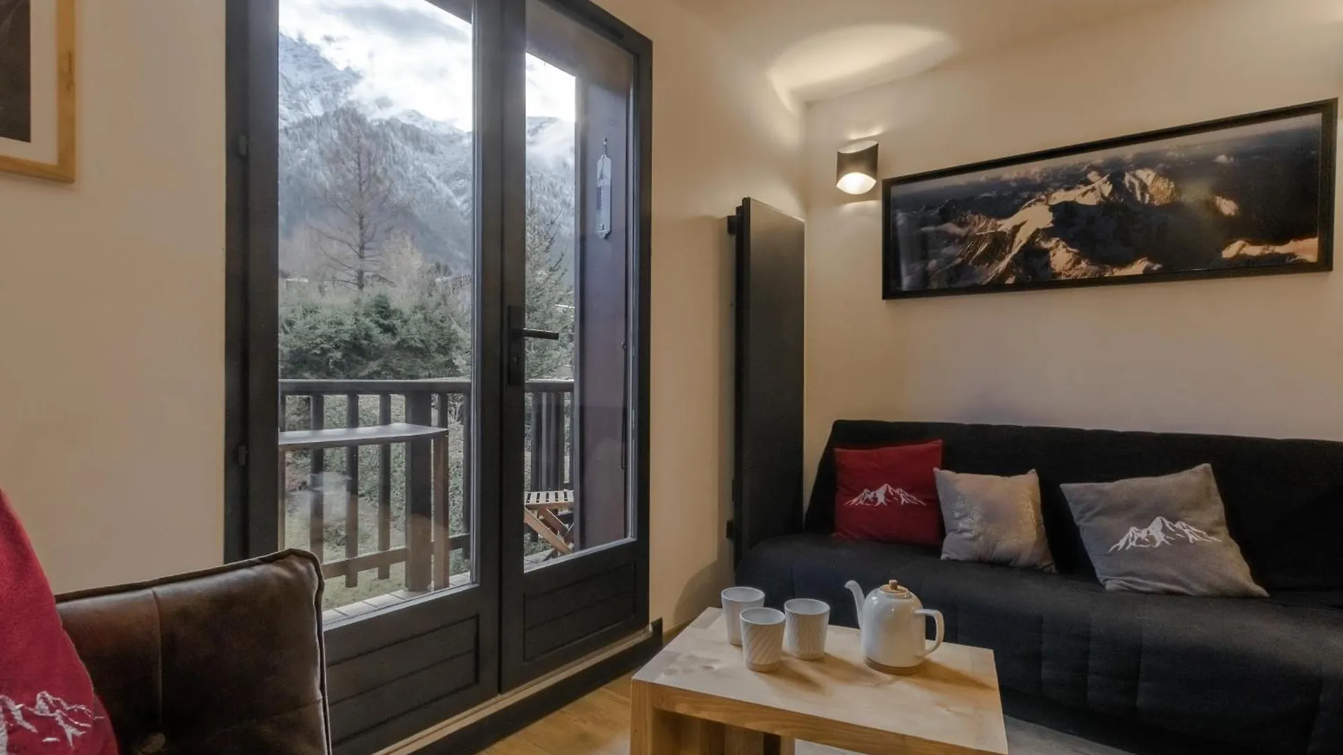 Kinabalu - Vue Mt Blanc Range Les Houches Center Apartment