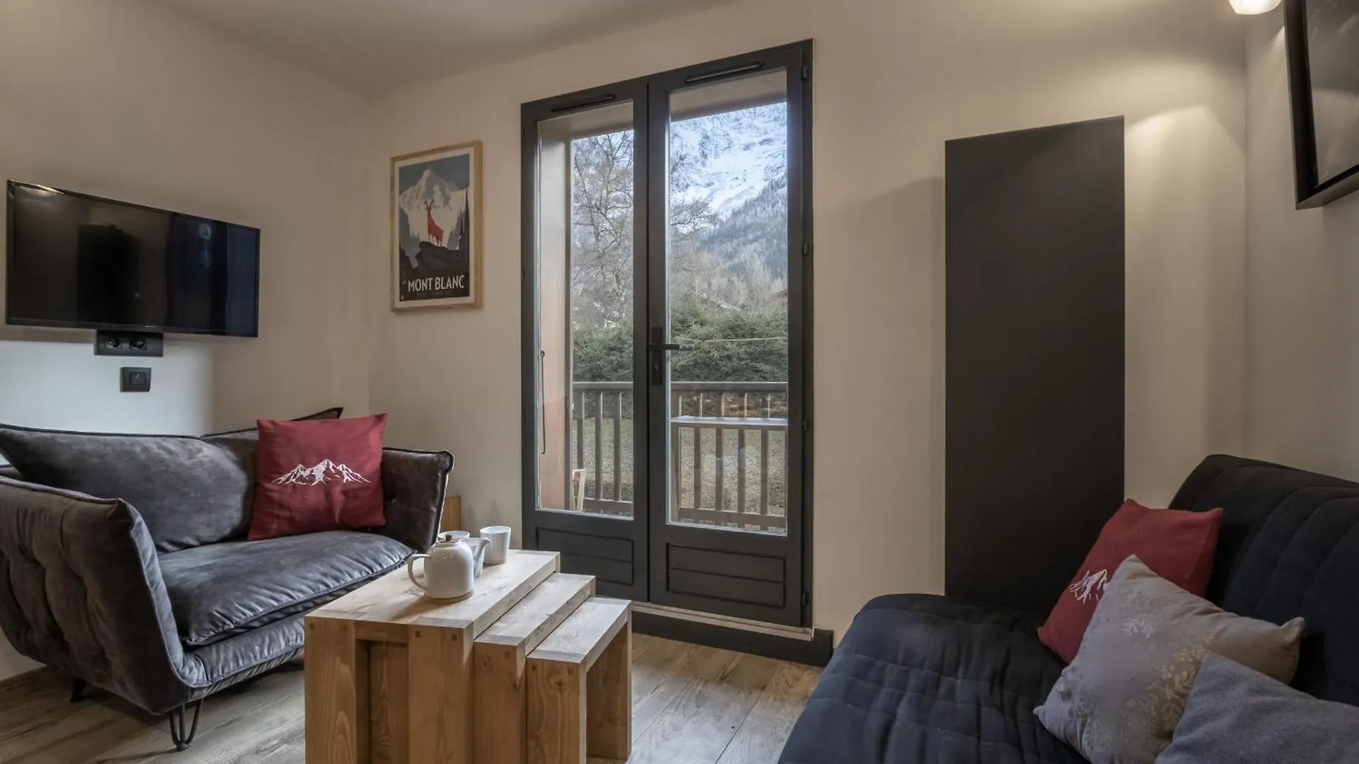 Kinabalu - Vue Mt Blanc Range Les Houches Center Apartment France
